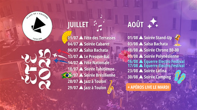 Votre Agence immobilire CABANIS  TOULON OUEST :Les soires estivales de la Place de LEquerre